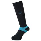 [ стоимость доставки 290 иен ] Mizuno длинный носки черный × Diva голубой Mizuno V2MX800792