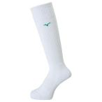 [ бесплатная доставка ] Mizuno длинный носки белый ×S зеленый Mizuno V2MX800975