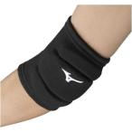 ミズノ 肘サポーター(パッド有／1個入り)(バレーボール)（ユニセックス） ブラック×ホワイト Mizuno V2MYA10009