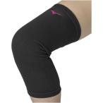 【送料２９０円】ミズノ 膝サポーター(ロング／パッド無／1個入り)(バレーボール)［ジュニア］ ブラック×マゼンタ Mizuno V2MYA40297
