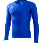 【送料２９０円】アンブロ 長袖パワーインナー V ネックシャツ ブルー UMBRO UAS9701L BLU