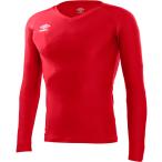 【送料２９０円】アンブロ 長袖パワーインナー V ネックシャツ ＭＲＥＤ UMBRO UAS9701L MRED