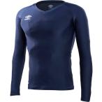 【送料２９０円】アンブロ 長袖パワーインナー V ネックシャツ ネイビー UMBRO UAS9701L NVY