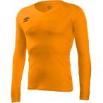 【送料２９０円】アンブロ 長袖パワーインナー V ネックシャツ オレンジ UMBRO UAS9701L ORG