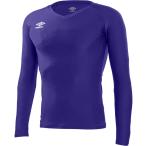 アンブロ 長袖パワーインナー V ネックシャツ パープル UMBRO UAS9701L PPL