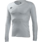 【送料２９０円】アンブロ 長袖パワーインナー V ネックシャツ シルバー UMBRO UAS9701L SLV