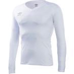 【送料２９０円】アンブロ 長袖パワーインナー V ネックシャツ ホワイト UMBRO UAS9701L WHT