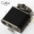 Colibri コリブリ フリントオイルライターニッケルバレル革巻き黒 308-0054 適合リフィル（ガス or オイル）1本無料進呈