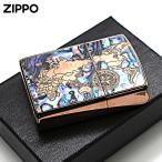 Zippo ジッポライター アーマー シェル 貝 地図 ワールドマップ ARMOR SHELL WORLD MAP カッパーいぶし CO メール便専用商品