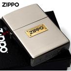 ショッピングzippo Zippo ジッポライター ZIPPO LOGO METAL コンビメッキ ジッポ ロゴ メタル シルバー ブラック M・COMBI MET NB メール便専用商品