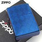 Zippo ジッポライター アーガイル柄 ブルー チタンコーティング Titanium Coating Series Ti-BL-A(A) メール便専用商品