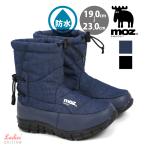 moz モズ スノーブーツ デニム生地 ダウン 4cm 防水 ジュニアサイズ 19cm〜23cm ar4570 アキリコ