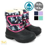 スノーブーツ防水 防寒 インナークッション マジックテープ ガールス キッズ ジュニア 子ども靴 雨の日 雪の日 滑らない fs071 アキリコ
