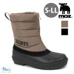 moz モズ スノーブーツ メンズ ビーン 防寒 4cm防水 インナーボア センターファスナー 滑り止めソール 軽量 S〜LL km1216 アキリコ