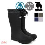 moz モズ レインブーツ ミドル丈 履き口しぼれる フード＆ドローコード TPE素材 滑り止めソール ウレタンライナー レディース 22cm〜24cm km8040 アキリコ