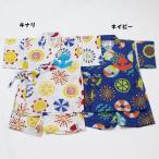 子供服 男の子 半袖 夏モチーフドット柄甚平 夏祭り 80cm 90cm 95cm 100cm ビッツ BIT'Z メール便OK M4