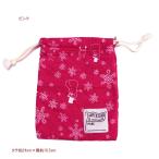 完全閉店セール 巾着 雪だるま柄キルト小 袋 女の子 アンパサンド ampersand Fサイズ メール便OK M6