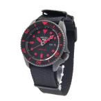 セイコー SEIKO 腕時計 5 SPORTS 自動巻(手巻付き) ナイロン 海外モデル ブラック/レッド SRPD83K1 メンズ 逆輸入品