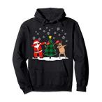 Christmas Tree Dabbing Santa Funny Reindeer Dabbing Family パーカー