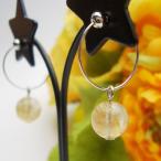 天然石ノンホールピアスルチルクオー...