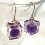 Yahoo! Yahoo!ショッピング(ヤフー ショッピング)ぶどう寒天 ピアス 天然石アメジスト ピアス チタンフック／樹脂フック／キャッチタイプ変更可