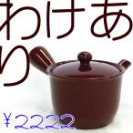 わけあり セール 急須 新回転急須 日本製 降り粉 ステンレス製の固定式茶こしアミ付 わけあり反り碗マロン無地