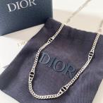 ショッピングdior DIOR HOMME　ディオールオム　CDアイコン　チェーンリンク　ネックレス　Ag925　シルバー　【中古】