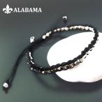 メンズブレスレット シングルラップｘシルバー９２５　ナゲット　ラップブレスレット