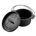 キャプテンスタッグCAPTAIN STAG キャンプ バーベキュー ダッチオーブン 鉄鋳物 14cm シーズニング不要 UG-3060