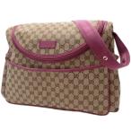  Gucci GG парусина "мамина сумка" сумка на плечо плечо .. мама сумка бежевый розовый Brown чай 123326 40802010168[ a la mode ]