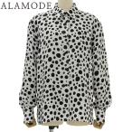 LOUIS VUITTON(ルイ・ヴィトン) LV×YK 水玉シャツ RW231J 草間彌生コラボ ブラウス アパレル 40 ホワイト白黒 40802131833【アラモード】