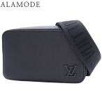 ルイ・ヴィトン アルファ・ウェアラブル ウォレット ショルダー グレインカーフレザー 黒 M59161 40802135975【中古】【アラモード】