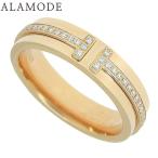 ショッピングティファニー TIFFANY&Co. ティファニー T ナロー リング ダイヤモンド K18PG 指輪 ジュエリー 7.5(47.5)号 ピンクゴールド 40802136868【アラモード】