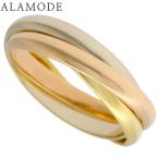 カルティエ トリニティリング スモール イエローゴールド ホワイトゴールド ピンクゴールド K18 13(53)号 40802158219【アラモード】