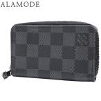ショッピングダミエ LOUIS VUITTON(ルイ・ヴィトン) ダミエ・グラフィット ジッピー・コインパース ブラック黒 グレー N63076 40802160967【アラモード】