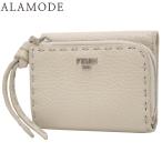 FENDI(フェンディ) セレリア Selleria ピーカブー マイクロ 三つ折り財布 カーフ アイボリー ベージュ 8M0499 40802170140【アラモード】