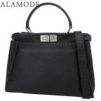 FENDI(フェンディ) セレリア ピーカブー レギュラー ハンドバッグ ショルダー 肩掛け レザー ブラック 8BN290 40802173608【アラモード】