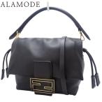 FENDI(フェンディ) Mamma Baguette スモール ハンドバッグ マンマバッグ レザー ブラック黒 8BS105ABVEF0KUR 40802175737【アラモード】