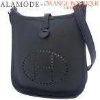 HERMES( Hermes )evu Lynn TPM черный чёрный Epson серебряный металлические принадлежности I печать сумка на плечо Evelyne наклонный ..40802186870[ a la mode ]