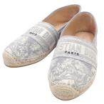  Christian Dior ob утечка gran vi ru эспадрильи туфли без застежки обувь 36 светло-серый 40803001326[ a la mode ]