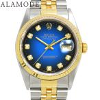 【保証書付】ロレックス 16233G デイトジャスト YG/SS W番(1994年〜1995年) 10Pダイヤ 1995年6月購入 41100055298【中古】【アラモード】