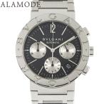 ブルガリ ブルガリブルガリ クロノグラフ BB38SSCH SS ブラック 自動巻き メンズ 41100096307【中古】【アラモード】