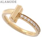 TIFFANY&amp;Co. Tiffany T T one wheel g бриллиант 67795113 желтое золото K18YG кольцо 5(45) номер 41100102827[ a la mode ]