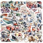  машина авто Mobil самолет судно retro акварель способ транспортное средство перемещение меры транспорт машина публичность транспорт машина Classic машина наклейка стикер 50 листов SA