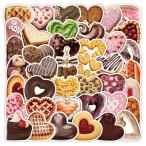  Heart type сладости Heart type шоколад Heart type кулинария Valentine хлеб печенье кекс кондитерские изделия закуска наклейка стикер 50 листов Y1