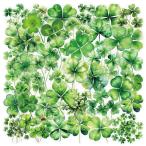  4 . лист. clover 4 . лист растения зеленый. лист .. детский сад коробка для завтрака фляжка наклеен для утерян предотвращение Lucky .. прозрачный картон наклейка стикер 50 листов H