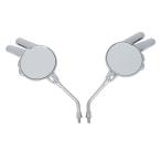 じゃんけんミラー  左右セットチョキ/メッキシルバー 正ネジ8mm