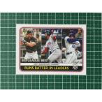 ★TOPPS MLB 2020 BIG LEAGUE #245 JOSE ABREU／XANDER BOGAERTS／JORGE SOLER ベースカード LEAGUE LEADERS 20★