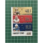 ★PANINI 2020 NFL SCORE FOOTBALL #FS-DEA DREW BREES／EMMANUEL SANDERS／AUSTIN EKELER インサートカード「FANTASY STARS」★