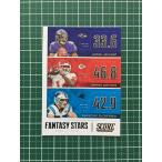 ★PANINI 2020 NFL SCORE FOOTBALL #FS-LSC LAMAR JACKSON／SAMMY WATKINS／CHRISTIAN MCCAFFREY インサートカード「FANTASY STARS」★